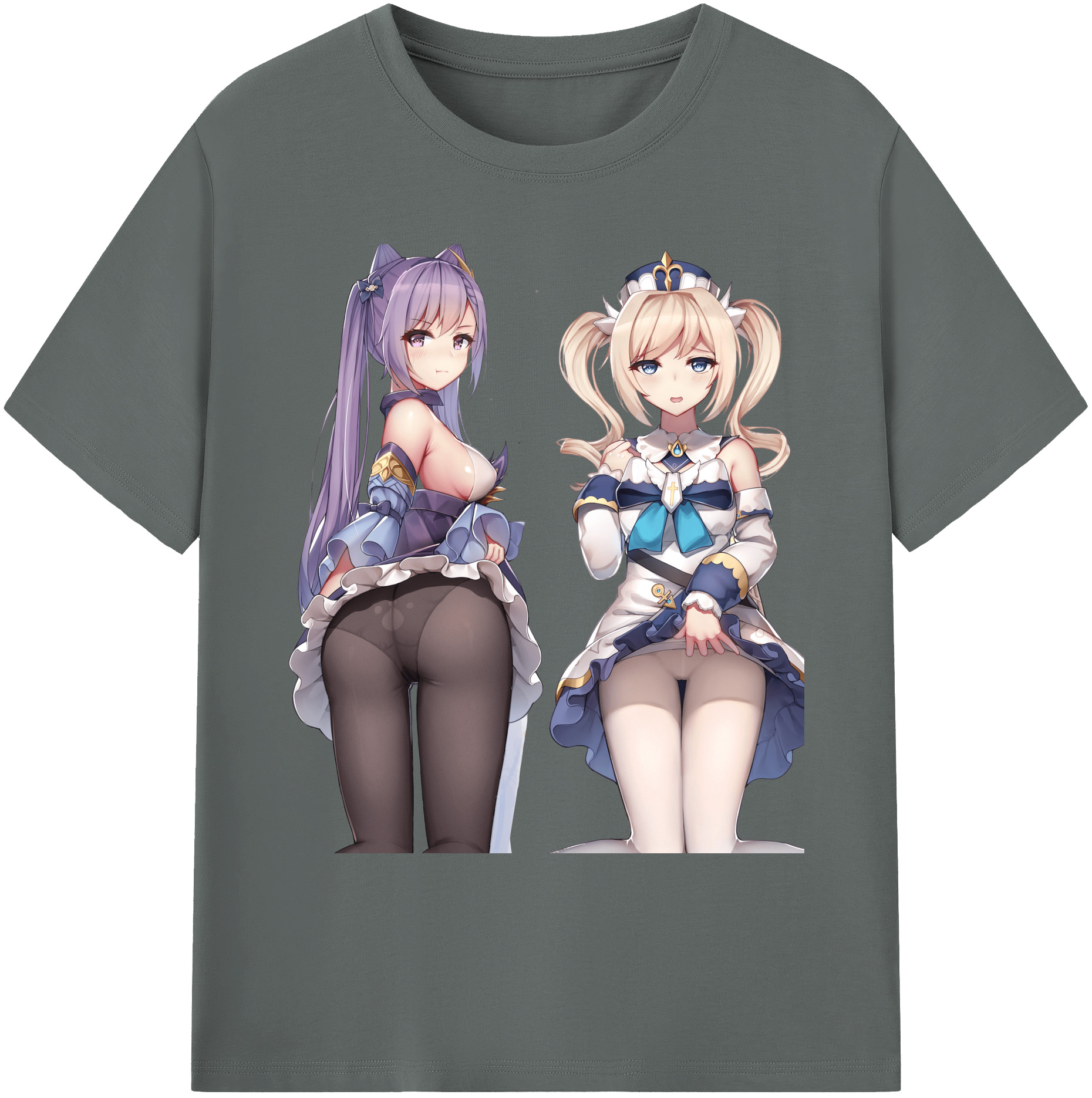 げんし神 刻晴 こくせい genshin Kokusei 綿100％ メンズ半袖Tシャツ｜肌触りやわらか＆通気性